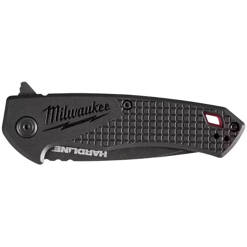 Couteau pliant Milwaukee HARDLINE™ lame lisse D2 - 75 mm - 48221994 fermé