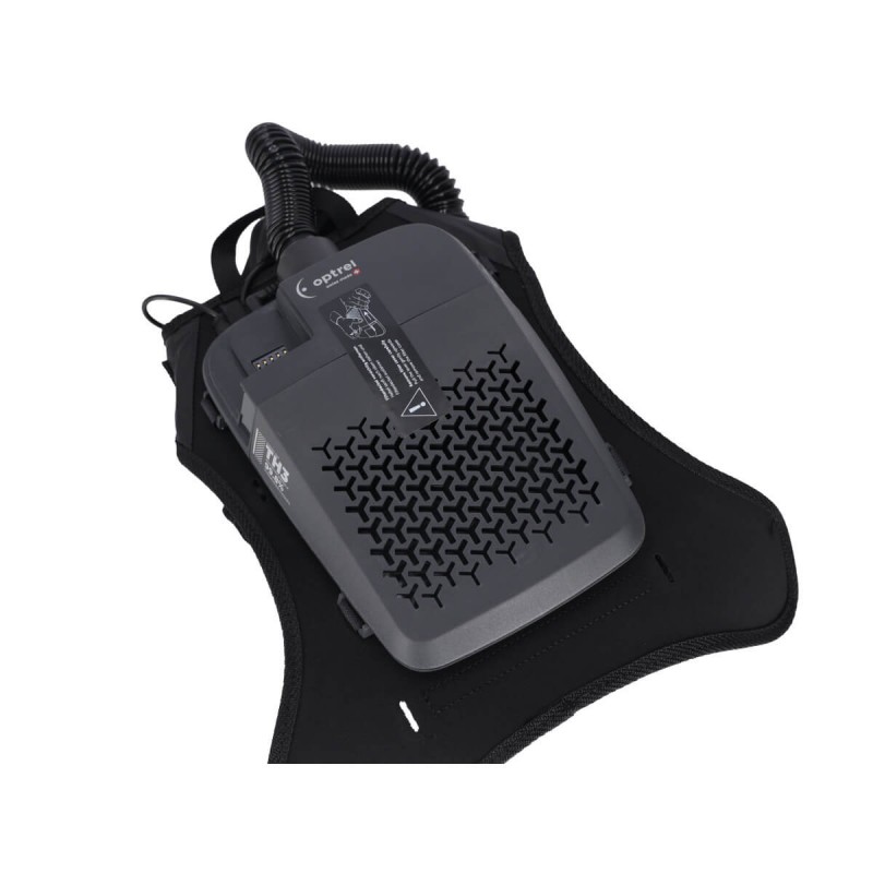Optrel Swiss Air Noir - Système respiratoire à ventilation assistée avec panneau de contrôle