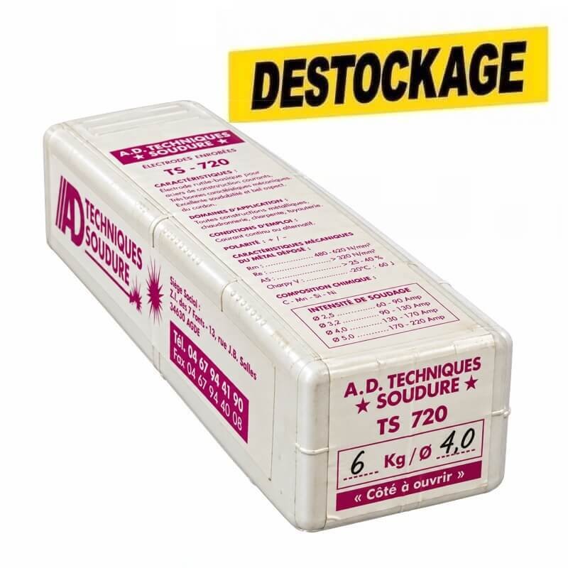 Électrode basique pour acier Ø4,0 - 6,0kg - TS-720-4.0