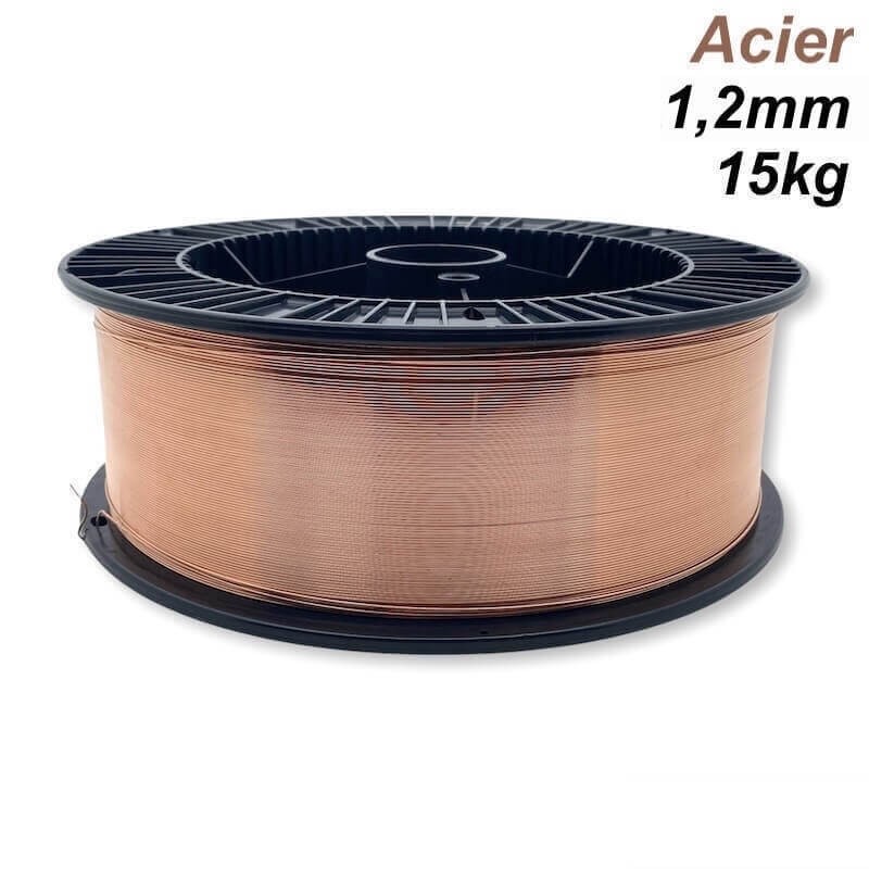 Bobine de fil MIG MAG - ACIER SG2 Ø1,2 - 15kg D300