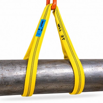 Élingue ronde sans fin 3 tonne - 0,5 à 4m - LEVAC 4428P en utilisation
