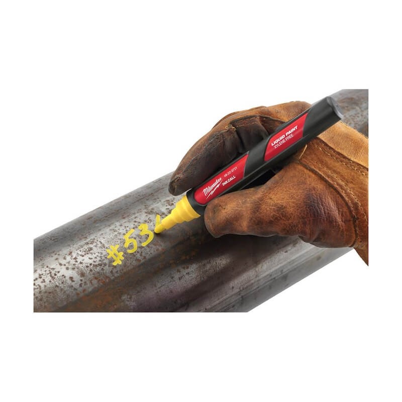 marqueur-jaune-peinture-liquide-inkzall-milwaukee-vu-reel
