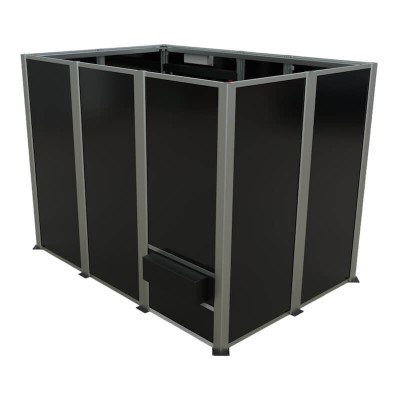cabine-laser-de-protection-de-3x2m-avec-porte-a-charniere-vu-derriere