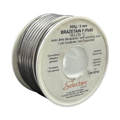 bobine-de-fil-etain-plomb-sn40pb60-diam-3,0mm-500g-selectarc