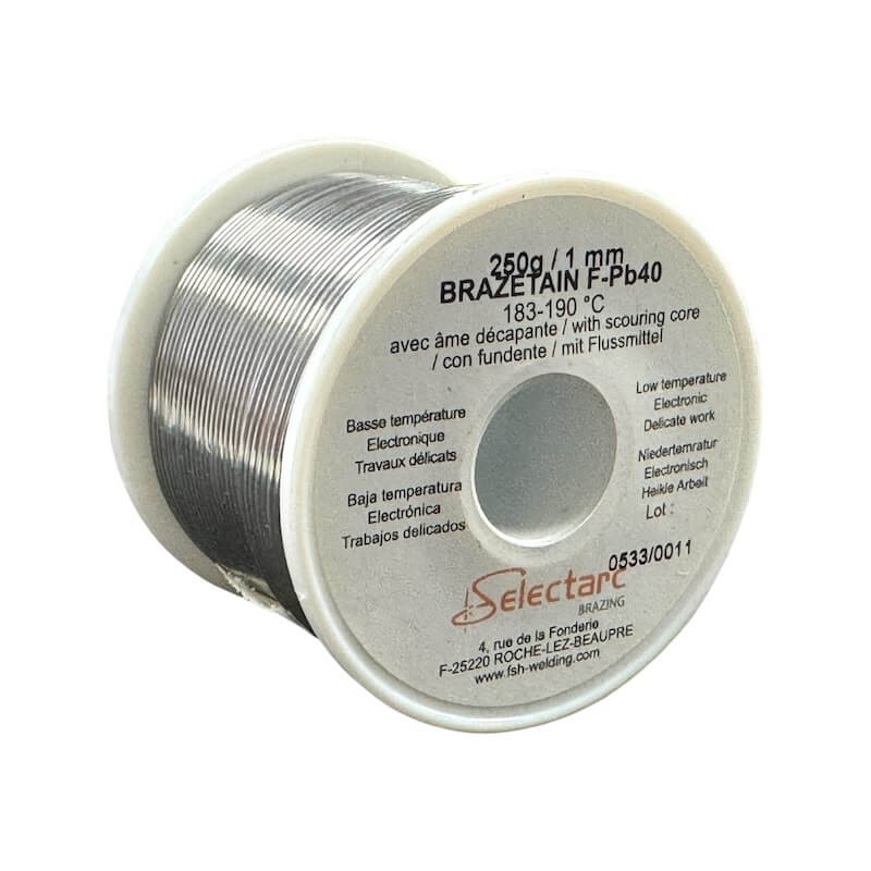 bobine-de-fil-etain-plomb-sn60pb40-diam-1,0mm-250g-selectarc