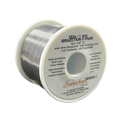 bobine-de-fil-etain-plomb-sn60pb40-diam-1,0mm-250g-selectarc