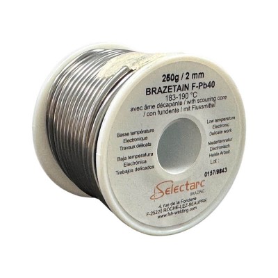 bobine-de-fil-etain-plomb-sn60pb40-diam-2,0mm-250g-selectarc