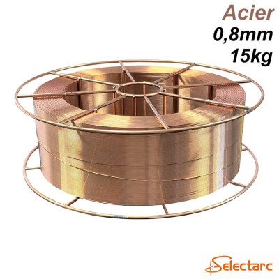 bobine-de-fil-mig-mag-acier-sg2-0,8mm-15kg-selectarc 2