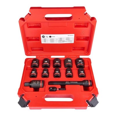 coffret-douilles-a-choc-milwaukee-shockwave-1/2-courtes-13-pieces