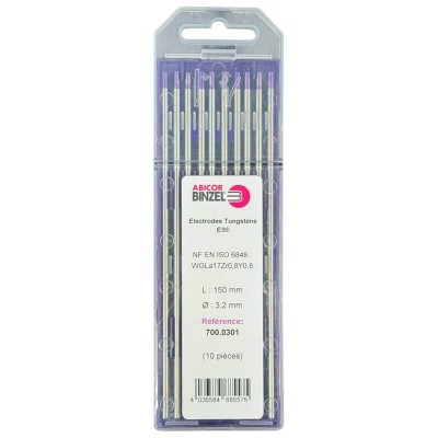 Electrode Tungstène E3 violette - Ø3,2x150mm