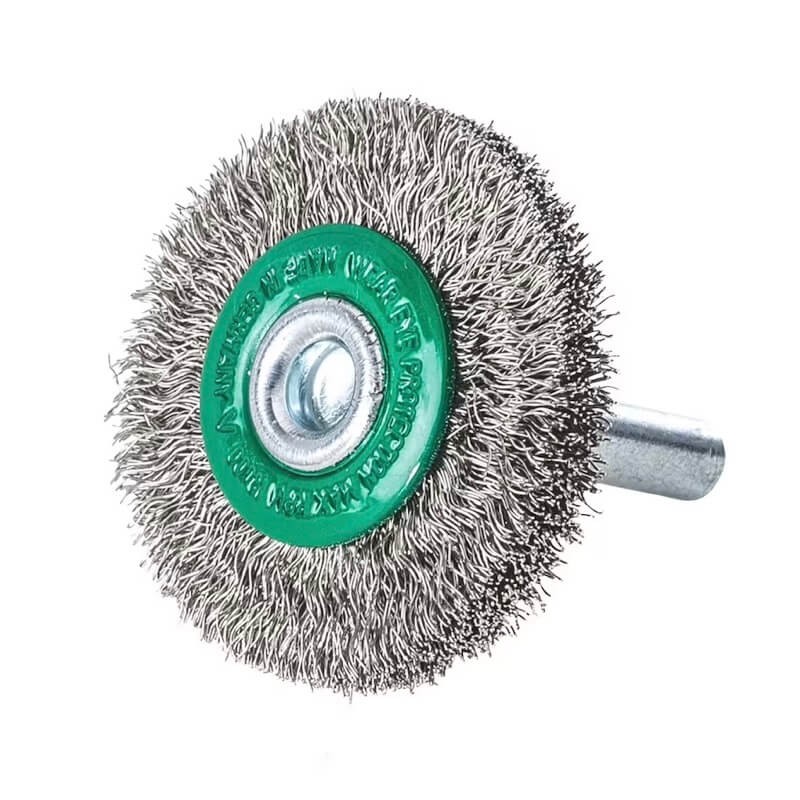 Brosse circulaire sur tige inox ondulé S6 40x9mm - 4932501702