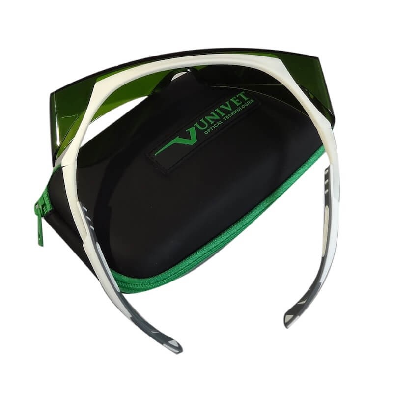 Lunette de protection laser longueur d'onde 1100nm UNIVET vue haut