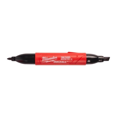 Marqueur double pointe biseautée et fine Milwaukee INKZALL - 4932501155