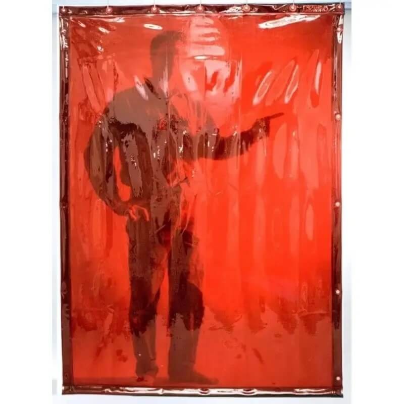 Rideau de soudure orange CEPRO largeur 140 cm