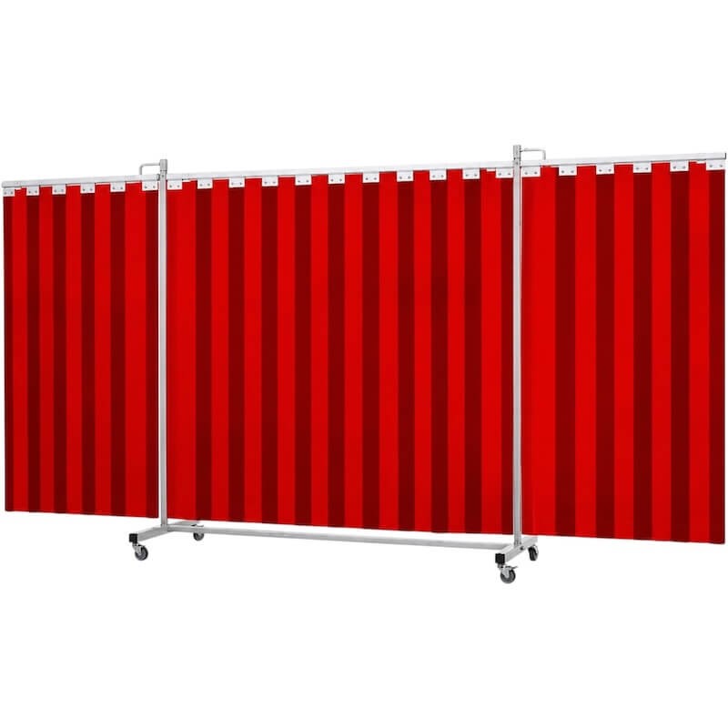 Écran de soudure triptyque lanières XL CEPRO Robusto Orange 4,35 x 2,10 m