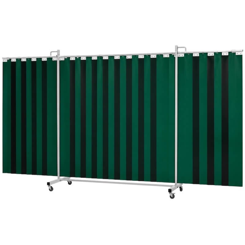 Écran de soudure triptyque lanières XL CEPRO Robusto Vert 4,35 x 2,10 m