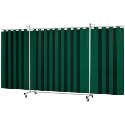 Écran de soudure triptyque lanières XL CEPRO Robusto Vert 4,35 x 2,10 m
