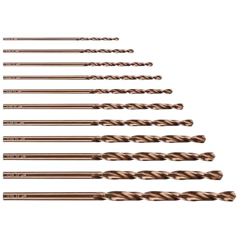 Foret métaux MILWAUKEE Rectifiés HSS-COBALT Ø2 à 13mm