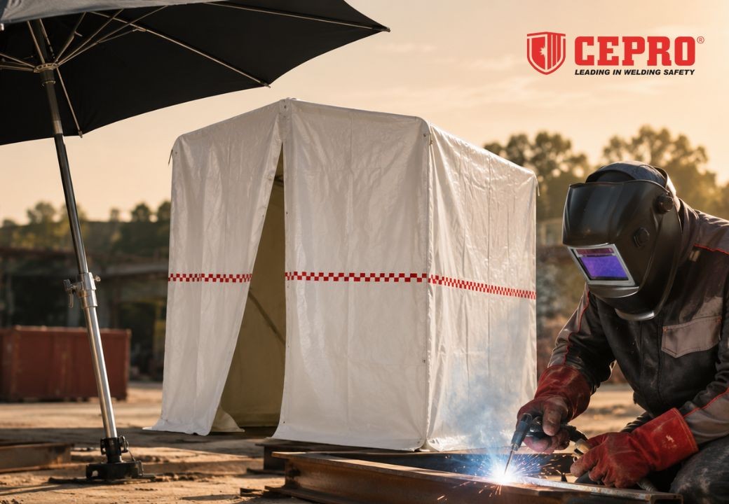 Comment souder en extérieur ? Tentes, parasols et bonnes pratiques